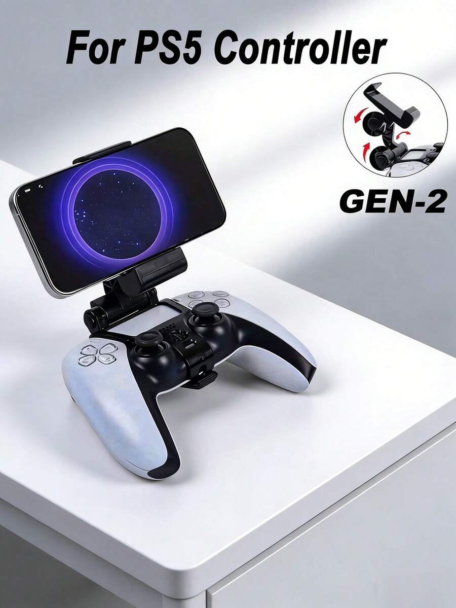 P S 5 控制器手機支架夾 GEN-2:可調節人體工學設計,為 DualSense 帶來革命性的行動遊戲體驗,適合遠端遊玩,全球玩家必備的安全遊戲配件 - 查看 1