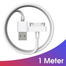 Kabel Pengisian USB 30-Pin, Kompatibel dengan iPhone 4/4S, 1/2/3/4, iPod Nano/Classic, Seri iTouch, dan Perangkat Lainnya untuk Pengisian Cepat dan Sinkronisasi Data - Putih - View 11