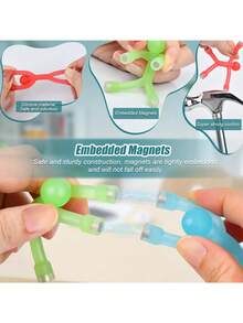 Magnetic Travel Toy, Children's Magnetic Figures, Sensory Fidget Toy, Airplane Car Toddler Travel Essential, Magnetic Characters Birthday Christmas Stocking Stuffer Gift, Magnetic Figures Refrigerator Desktop Classroom Toy - Multicolor - View 2