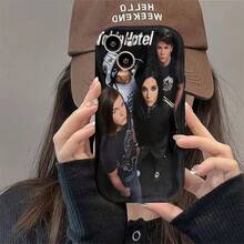 Funda para teléfono - 1 unidad de funda para teléfono con borde ondulado y rizado, diseño de estilo de moda de miembro de la banda Tokyo Hotel, que muestra un estilo rock único, adecuada para iPhone 17/16E/16/15/14/13/12/11/8/7 Pro/Pro Max/Plus/X/Xs/Xr/Xs MAX, protección de lente. - Color mixto 1 - Ver 6