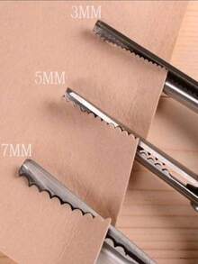 Tijeras para cortar tela con borde ondulado de 3, 5, 7mm, sin cargos de importación - pieza única - Ver 1
