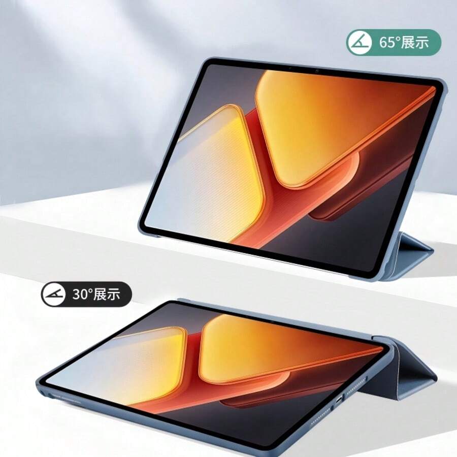 TenYide 三折立式保護殼，啞光 TPU 軟殼，防震/防摔/極簡/休閒/熱銷可折疊平板保護殼，適用於 iPad Mini4/5/Mini6/Mini7/9.7/10.2/10.5/10.9/10th Gen/11 Inch/12.9/Air 11-In.(M2)-2024/Air 13-In.(M2)-2024/Pro13-In.(M4)-2024/Pro 11-In.(M4)-2024/ Air 13(M3 2025)/ Air 11-Inch (M3) 2025/ (A16) 11 Inch 11th Generation 2025 機型，適用於 MatePad/XiaomiPad/HonorPad/LenovoTab/SamsungGalaxy TAB