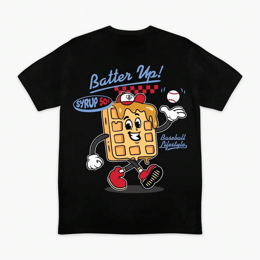 Camiseta Batter Up - Negro - Ver 1