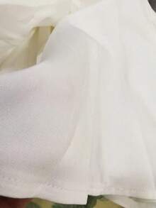 MEXChiquease Blazer tipo capa con parte delantera abiertaMEX TD9M - Blanco - Ver 7