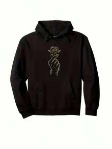 Compatible With The Atlanta To Everyone Sweatshirt - Black With White - Atlanta VS All Y-All - Graphic Print Sweatshirt, Unisex Casual Sweater, With Pocket And Durable Fabric, Machine Washable, Atlanta Themed _365 - 黑色 14 - 查看 1
