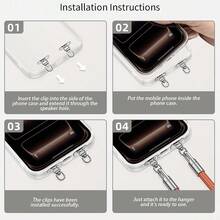 Cell Phone Mini Stainless Steel Spacer Clip Side Hanging Connection Piece - Multicolor - View 4