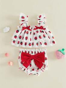 Baby Girls Tank Top Co-Ords - White - View 1