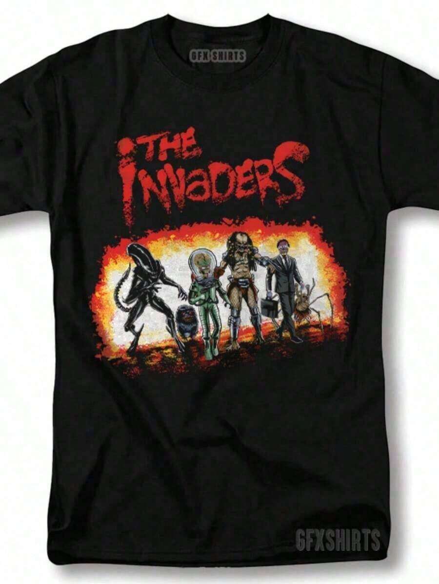 The Answer Vintage Style Basketball Graphic T-Shirt From The 90s - 黑色 - 查看 1