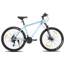 Hiland All-Terrain Mountain Bike (26/27.5 Inch) – Elegant MTB For Women & Men – 18-Speed Gears & V-Brakes – Attractive Colors - 藍色 - 查看 2