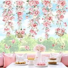 Window Stickers - Fiori Rosa - Görünüm 5