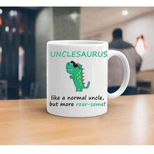 [Envío en 24 horas dentro de México]Taza con doble impresión Unclesaurus - Taza de café de dinosaurio interesante - Regalo genial para un tío - 1 - Ver 4