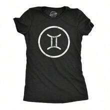 Women's T-Shirts With Zodiac Symbols, Cool Astrology Gift, Horoscope, Birthday, All Zodiac Signs, Funny T-Shirts For Women, Cute, Vintage, Casual Fashion, Gift For Ladies - 希瑟布萊克 - 雙子座 - 查看 10
