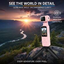 4K Ultra HD Video Blogging Camera Featuring A 1.33 CMOS Sensor, USB Charging, And A 270° Rotating Motion Capability, Ideal For Video Blogging, Live Streaming, And Outdoor Activities - An Excellent Gift For Couples, Back-To-School, Or Easter - View 2