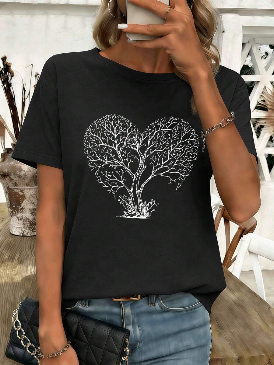 Women T-Shirts - Black - View 1