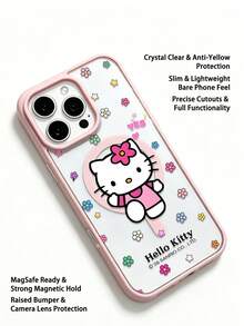 Miniso Ốp điện thoại sạc không dây từ tính thân thiện với da Sanrio Hello Kitty, ốp điện thoại mùa hè, quà tặng ngày lễ, chống trượt, chống rơi, chống bám vân tay, phù hợp với iPhone 17, 17 Air, 17 Pro, 17 Pro Max, 11, 12, 13, 14, 15, 16 Pro, 16 Pro Max, 14 Plus, 15 Plus, 16 Plus, 16 Pro, 16 Pro Max, XR - Trong sáng - Xem 7