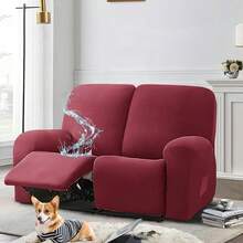 4pcs Stretch Recliner Sofa Covers, 1/2/3 Seater Slouchy Sofa Slipcovers, Elastic Recliner Couch Covers, Single Seat Recliner Sofa Covers, Elastic Sofa Covers - Multicolor - View 17