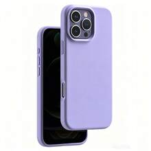 ForiPhone17/16/15/14/13/12/11 Models - Liquid Silicone Case - Ultra-Thin & Soft & Screen/Camera Protection & Shockproof & Smooth Touch & Scratch-Resistant & Microfiber Lining - 淺紫色 - 查看 27