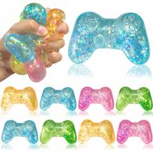 POKOJA LAND 1/4pc Gummy Game Controller Stress Ball, Stress Relief Toy, Marshmallow Filled Squeeze Toy, Stress Relieving Game Controller,Slow Rebound Squeeze Stress Ball, Random Style And Color - Maltose - View 5