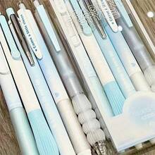 3/5pcs Attractive Pink Stick-Shaped Retractable Pens, 0.5mm Black Neutral Ink, Suitable For Students And Office Workers, Boxed Back To School - Multicolor - View 5
