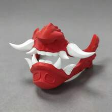 3D 惡魔戰士面具遊戲控制器支架，多功能桌面收納展示架，適合節日與生日的完美設計禮物 - 查看 3