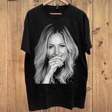 Unisex T-shirt i ren bomull, Ny Helene Fischer-kollektion, sommar-t-shirt, blus, basplagg, toppar, t-shirt, kreativ design, utomhuslek, cool stil, rolig design, söt stil, sommaroutfit. - Svart - Visa 1