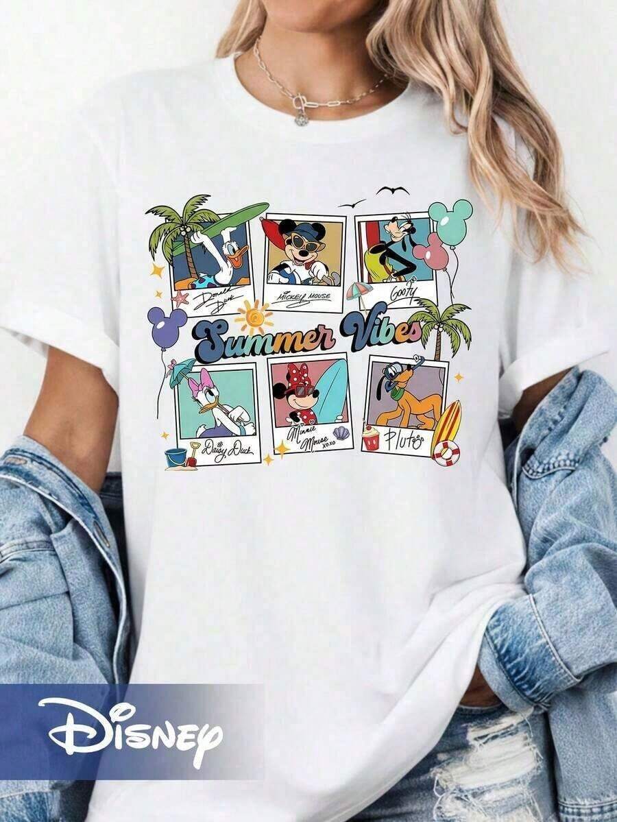 Disney Summer Vibes Shirt Disney Summer Vibes T-Shirt--Disneys Disneyland Paris The Magic Kingdom Disneyesque The House Of Mouse Mickey Mouse Empire Modest Summer Outfits Take That T Shirt Summer Coord Tops For Women Summer Summer Clothes Women Summer Clothes Summer Tops Summer Tops Women Summer Co Ord Summer Top Summer Outfits White Top Black Top Holiday Outfits For Women Tops For Women Summer Holiday Gifts Valentine's Day Gifts Earth Day Gifts Oktoberfest Gifts Summer Bank Holiday Gifts - trắng - Xem 1