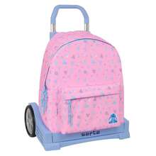 | School Backpack With Trolley Disney Stitch Removable Backpack With SAFTA Support System, Ergonomic Padded Shoulder Straps, Bottle Holder, Front Pocket, Ultra Silent Trolley Made In Spain - Option 2 - View 1