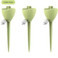 Dispositivo automático de riego de flores para plantas en macetas de interior, de riego por goteo, aparato para regar plantas, herramienta de riego por goteo para jardines interiores y exteriores. - Blanco - 3 piezas - Ver 8