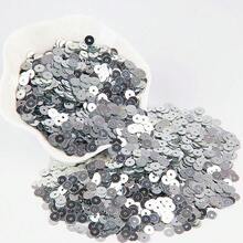 20g Silver Laser Flat Round Sequins, 3-30mm Bulk Loose Sequins For Handicrafts, DIY Decoration, Clothing Embroidery, Jewelry Making And Crafts - S - View 5