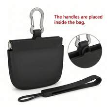 Bolsa de Silicone para Petiscos de Cachorro de Mão Única, Bolsa de Treinamento de Cachorro Pequeno de Bolso com Argola de Puxar e Tampa de Fechamento Automático (Alça de Pulso Incluída), Bolsa Portátil de Armazenamento de Petiscos para Animais de Estimação, Leve e Conveniente para Treinamento de Cachorro, Caminhada, Atividades ao Ar Livre, Material de Silicone Macio Fácil de Limpar, Bolsa Durável de Recompensa para Animais de Estimação, Tamanho de Bolso Compacto para Carregar, Adequado para Cães Médios e Pequenos, Filhotes, Acessório Essencial para Treinamento de Animais de Estimação, Disponível nas Cores Preto, Azul Marinho, Rosa, Azul Claro, Verde Escuro - Multicolorido - Visão 12