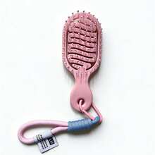 Mini Oval Portable Women's Massage Comb, Lightweight With Lanyard, Suitable For Travel, Outdoor, Work And School, Multiple Colors Available, 1pc, Hair Care, Christmas, Comb, Christmas Gift, Travel - Multicolor - View 10