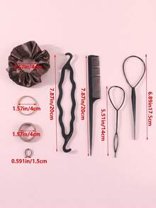 1109pcs/Set Large Hair Tie Set, Korean Style Fresh Minimalist Hair Bands Hair Ropes Hair Accessories - Multicolor - View 2