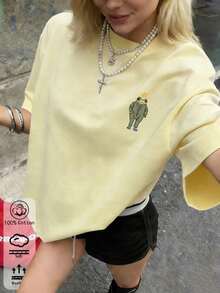 New Arrivals Spring/Summer 2026 Women's: Spring/Summer T-Shirts, Girls' T-Shirts, White Blouses, Women's Spring/Summer Clothing, Printed T-Shirts, Printed Blouses, Cotton Blouses, High-Quality T-Shirts, Blue T-Shirts, Retro Style, Preppy Style, Cute Style, Urban Style, Generation Z, Millennial Style, Y2K, Punk Style, Washed Style, Minimalist Style, Simple Style, Casual Style, Everyday Style, Vacation Style, Fun Prints - 咖啡棕 - 查看 6