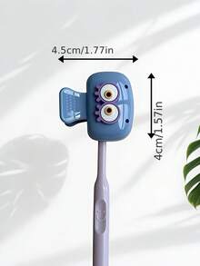 可愛眼睛造型便攜式牙刷蓋，旅行牙刷收納盒，便攜式牙刷頭保護夾，亮色旅行牙刷盒附通風孔，旅行牙刷收納盒，牙刷頭保護夾，便攜設計方便攜帶，適合浴室收納，大學必需品，家庭旅行和返校，情侶、朋友、家人、老師、旅行愛好者的禮物，居家必需品 - 彩色 - 查看 10