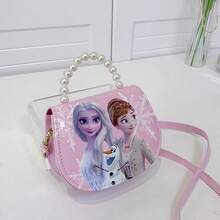 Disney 迪士尼卡通印花珍珠手提包，适合返校季；冰雪奇缘艾莎儿童斜挎零钱包，多功能礼物；史迪奇印花小号单肩包，送给小女孩的理想礼物，母亲节、儿童节皆宜，妈妈送的礼物，适合日常使用。 - 兒童手提斜背包 - 查看 4