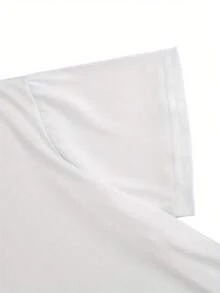 Camiseta de mujer con estampados de huellas de patas coloridas floreciendo sobre ramas negras, camiseta básica de mujer, camiseta blanca de mujer. - Blanco - Ver 4
