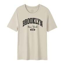 Imported Direct Printing Machine, Men's Short Sleeve T-Shirt Made Of Pure Long Fiber Pima Cotton, 50 Thread Count, With A Lightweight Luxury Finish. - 紅色 - 查看 1