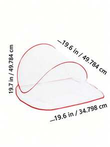 1pc 3-Color Multi-Size Portable No-Installation Anti-Mosquito Mesh Net Tent, Foldable Mosquito Net For Travel, Camping, Picnic, Outdoor Nap, Car Use, Anti-Insect, Non-Stuffy, Compact, Storable - Multicolor - View 14