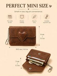 Bolsa de Moedas de Couro PU Encerado Vintage, Porta-Cartões Portátil Requintado e Anti-Magnético de Alta Qualidade, Unissex - Multicolorido - Visão 5