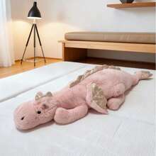 Dragon Stuffed Animals, Squishy Dragon Plush – Birthday Gifts, Graduation Gifts, Gifts For Boyfriend, 35.4in/45.2in Dragon Plushie, Kids & Adults Toys, Christmas Gifts, Pillows & Stocking Stuffers - 粉色 - 查看 9