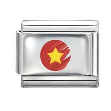 1件树脂涂层DIY意大利模块化手链，饰以花卉、文字和校园建筑元素，适合作为派对礼物送给朋友/情侣，适用于圣诞节、新年、万圣节、情人节等节日，设计精美，不锈钢材质，本土特色，实用时尚，圣诞节和万圣节必备，圣诞风格，圣诞装饰 - M295948 M296048 - 查看 14