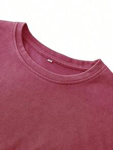 Hemo, Men's Racing Print T-Shirt, Slim Fit And Slightly Stretchy, Washed Vintage Look, 100% Breathable Cotton, Crew Neck And Short Sleeves, Casual Street Style - 灰色 - 查看 3