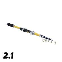 Lerutwis 1pc 1.8m-3.0m Telescopic Fishing Rod, Optional Reel Seat & Cork Handle, Solid Fiberglass Construction, Multifunctional Spinning Rod, Portable Travel Fishing Gear - Multicolor - View 15