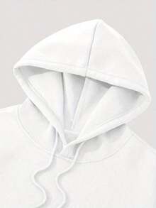 Sudadera con capucha de impresión casual para hombres de Los Ángeles con ajuste regular, estilo de cuello con capucha, sudadera de manga larga XYVA - Albaricoque - Ver 3