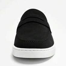 Men's Slipper-On Comfortable Loafer - Black - View 3