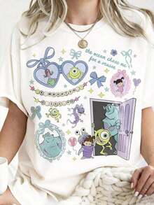 Disney Cartoon Blue Partner Collage Printed T-Shirt, Suitable For Daily Wear, Easy To Wear In Summer, Micro-Elastic, Soft Round Neck Casual Daily Shirt, Round Neck Summer Sweatshirt, Both Men And Women, Loose Version, Holiday Gift.--Disneys Disneyland Paris The Magic Kingdom Disneyesque The House Of Mouse Mickey Mouse Empire Modest Summer Outfits Take That T Shirt Summer Coord Tops For Women Summer Summer Clothes Women Summer Clothes Summer Tops Summer Tops Women Summer Co Ord Summer Top Summer Outfits White Top Black Top Holiday Outfits For Women  Tops For Women Summer Holiday Gifts Valentine's Day Gifts Earth Day Gifts Oktoberfest Gifts Summer Bank Holiday GiftsDisney Oversized T-Shirt - trắng - Xem 6