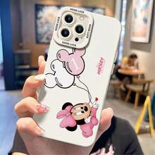 Disney Mickey And Friends Phone Case - Cute Baby Minnie Mouse With Mickey‑Shaped Balloons Protective Case, White Background With Pink‑Outfit‑Clad Baby Minnie, Number‑Printed Mickey Balloons, Red Heart Accents And Vertical "Disney Mickey And Friends" Lettering, Compatible With IPhone 17, 16, 15, 14, 13, 12, 11 Pro Series And Galaxy S22, S23, S24, S25 Models, Ideal For Birthdays, Holidays, Anniversaries, Graduation Gifts, Or Any Special Occasion To Surprise Family, Friends, Classmates, And Loved Ones. - Black - View 5