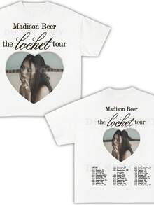Beer Locket Tour T-Shirt, 2 Sided Tee - White - View 1