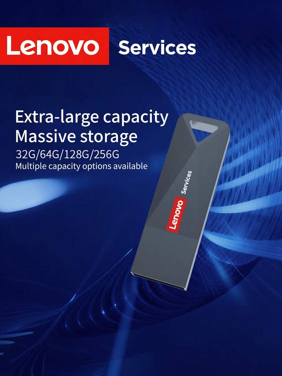 Lenovo Mini Metal USB Flash Drive Portable Waterproof USB Memory Stick High Speed U Disk Suitable For Computer Laptop Car - View 1