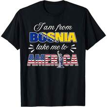 .Com: Lembranças da Bandeira da Bósnia e Herzegovina para Bósnios - Camiseta Masculina e Feminina: Roupas, Calçados e Joias. Camiseta Unissex Haut Femme été para Adultos e Adolescentes com Estampa Gráfica, Gola Redonda e Manga Curta - Estilo Casual e Urbano para o Dia a Dia. - Preto - Ver 7